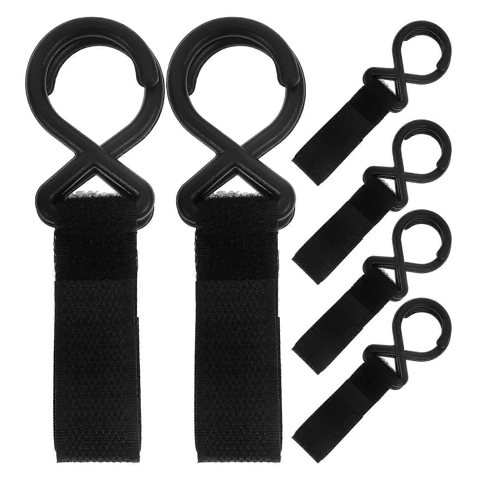 Universal Stroller Hooks Hanging Bag Hooks Nylon Material 6Pcs Set
