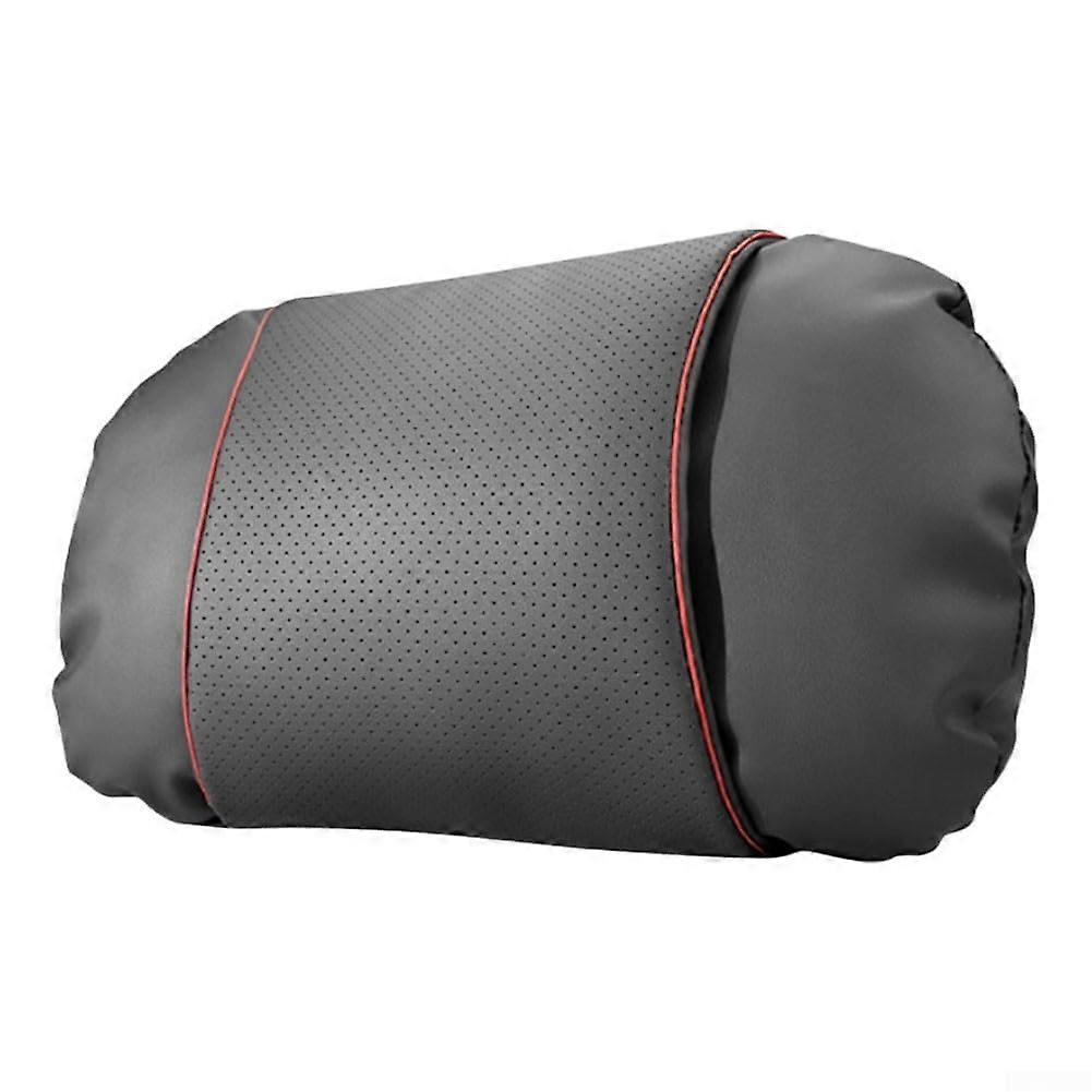 Car Headrest Neck Support Pillow for Car Seats – Synthetic Suede & Polyester – Lightweight Black Portable Auto Cushion