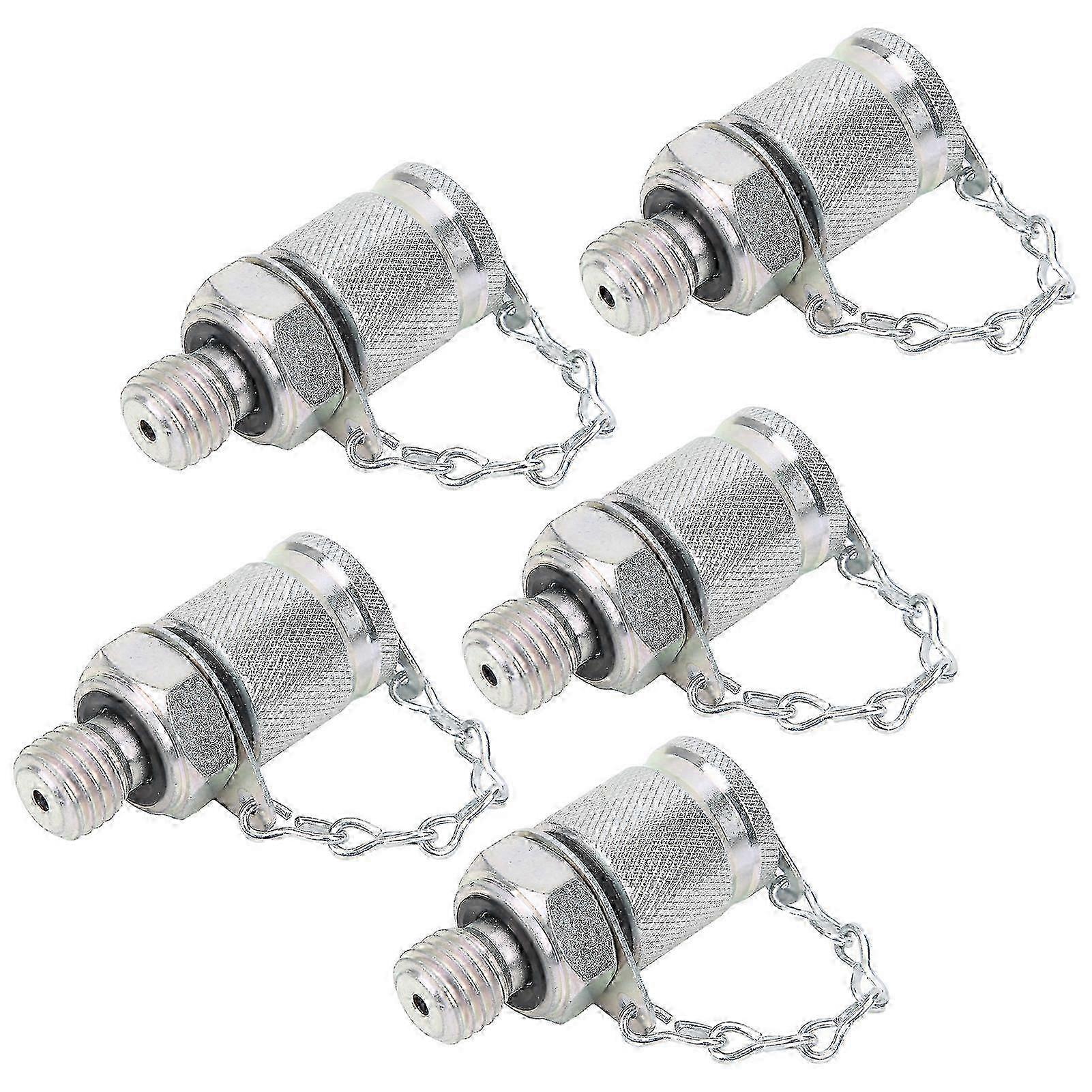 5Pcs Hydraulic Testing Adapter Thread Test Coupling Connectors Pressure Measuring PT/PPTM12 x 1.5