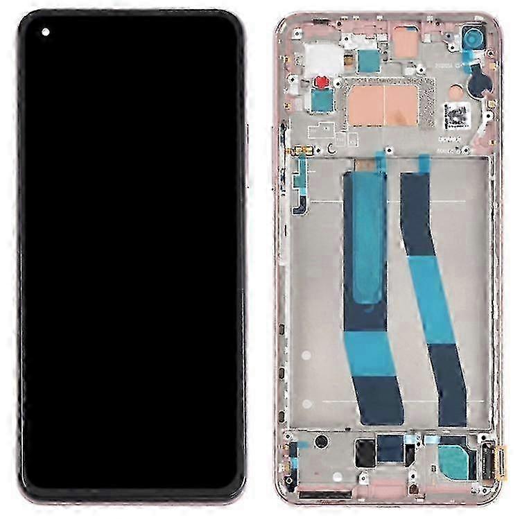 Compatible For Xiaomi 11 Lite 5G NE Grade S OEM AMOLED Screen and Digitizer Assembly + Frame Part (without Logo) z