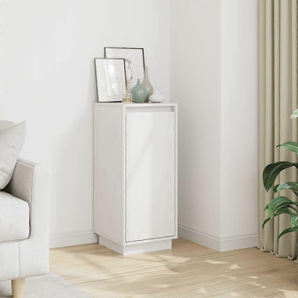 Sideboard White 31.5x34x75 cm Solid Pine Wood