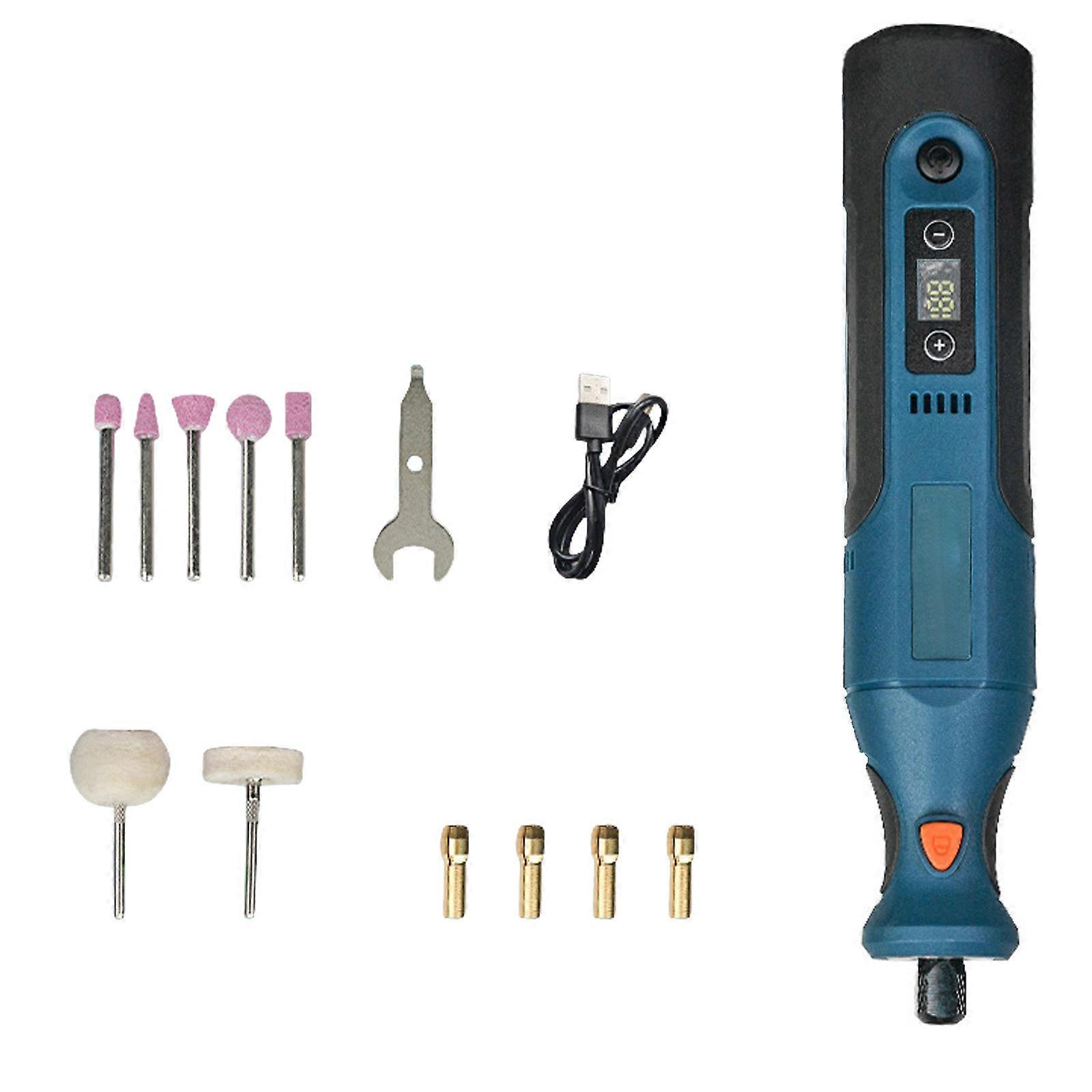 Multi Function Cutting Engraving Tool With Rechargeable Battery ABS Metal Construction Functional Material Compatibility Multicolor