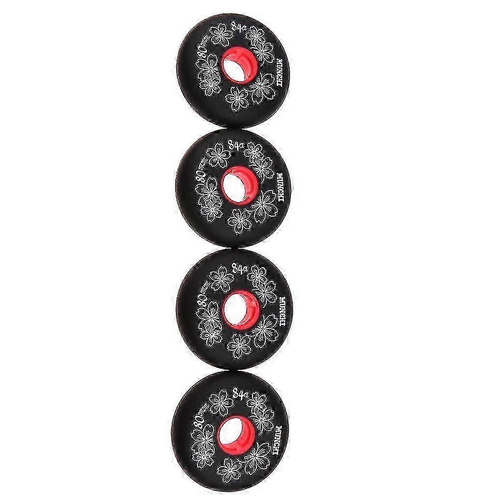 Replacement Wheels for Inline Roller Hockey Skates 4 Pack 84A Durometer 72mm Diameter