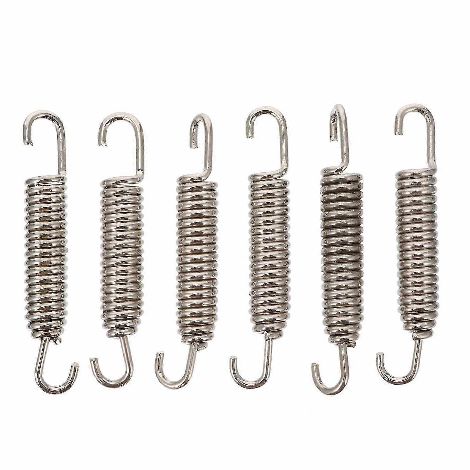 6-Pack Fully Rotatable Mounting Springs for Motorcycle Exhaust Systems