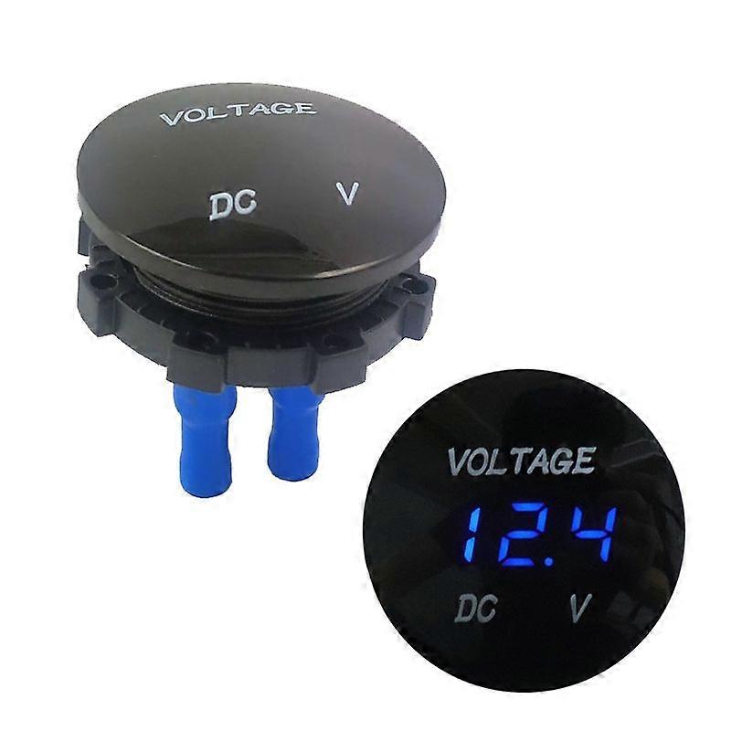 Automotive Battery DC Digital Display Voltage Meter DC12-24V(Blue Light)