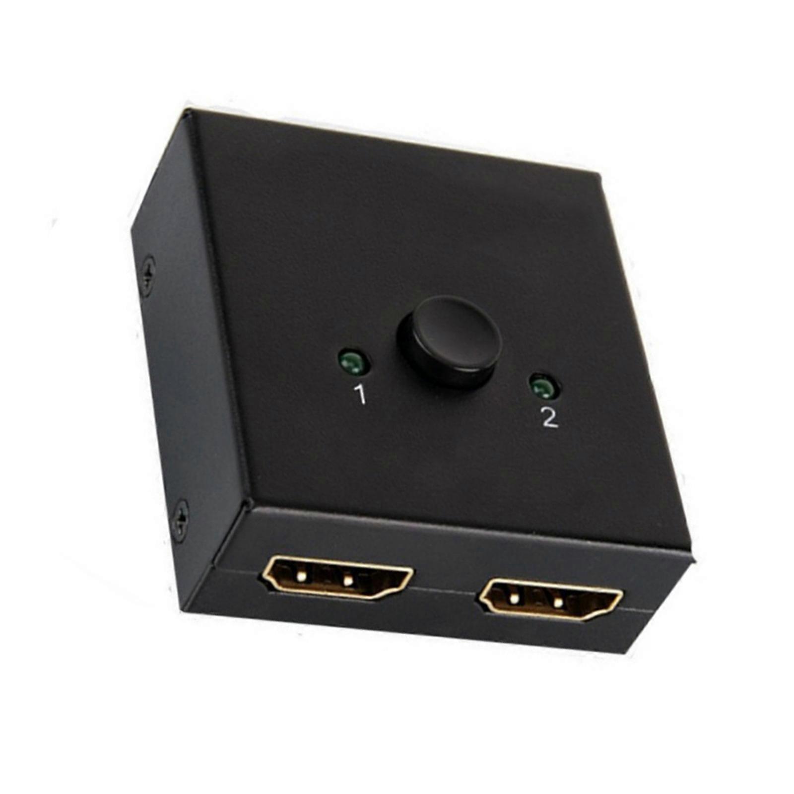 High Resolution HDMIs Splitter HDMIs Switcher 4K/3D Compatible for Gold Plate Connectors For Enhances Signal Stability Multicolor