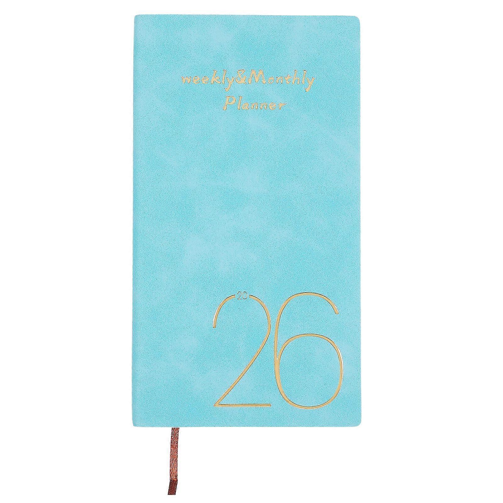 Daily Planner Notepad A6 Whole Years Time Management 2026 Pocket Size Journal For Students Thick Paper Notebook Portable Planner Notebook