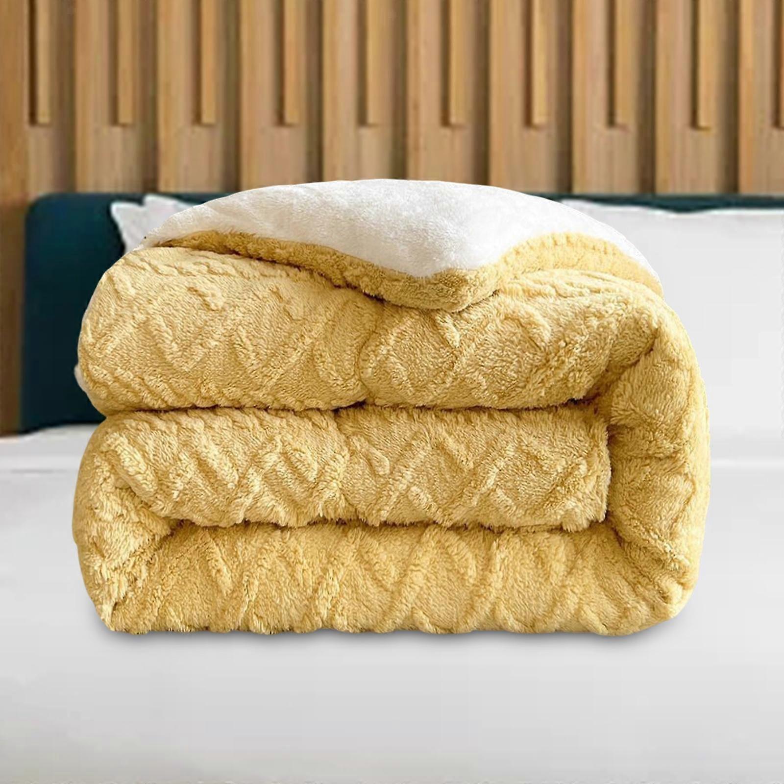 Super Thick Winter Warm Blanket 3kg Comfortable Warmth Quilt Comforter for Couch