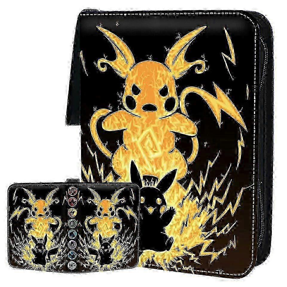 e Sammelalbum 400 Karten Ordner Sammelheft Sammelmappe Tragetasche (Yellow)