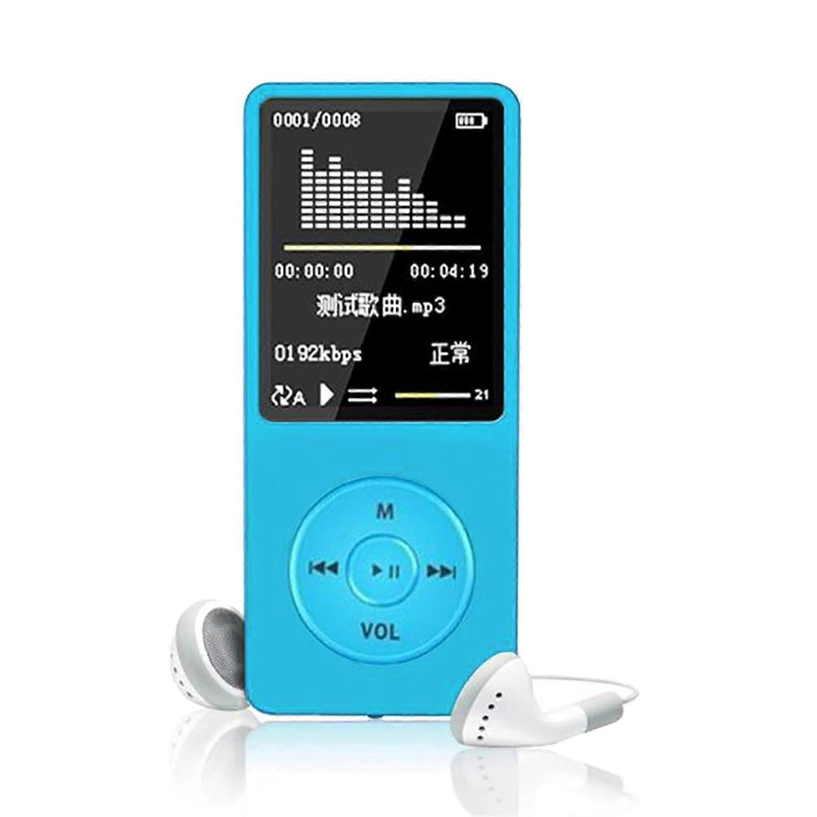 70 Hours Playback MP3 MP4 Lossless Sound Music Player FM Recorder Card Up to 128GB, MP4 Player