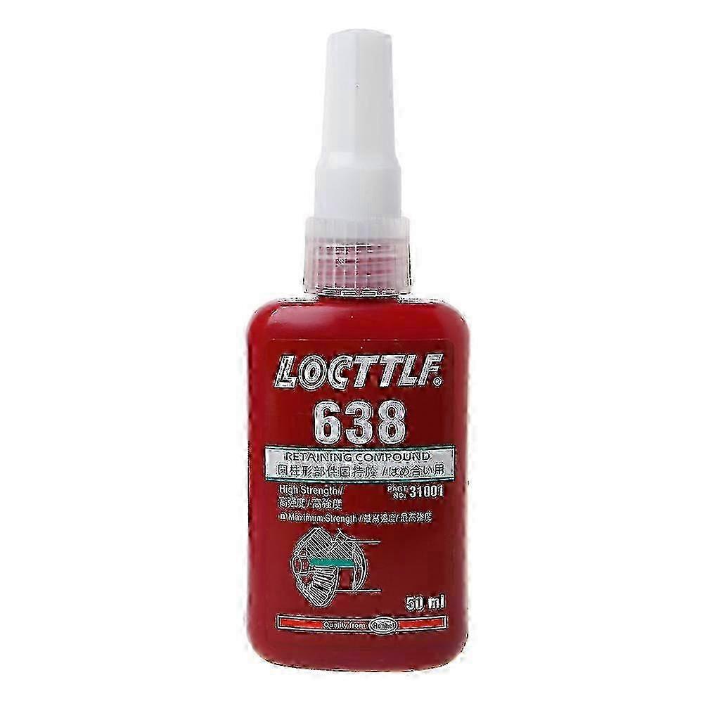 638 Retaining Compound - 50ml High-Strength Thread Locker Adhesive for Bearings and Flanges