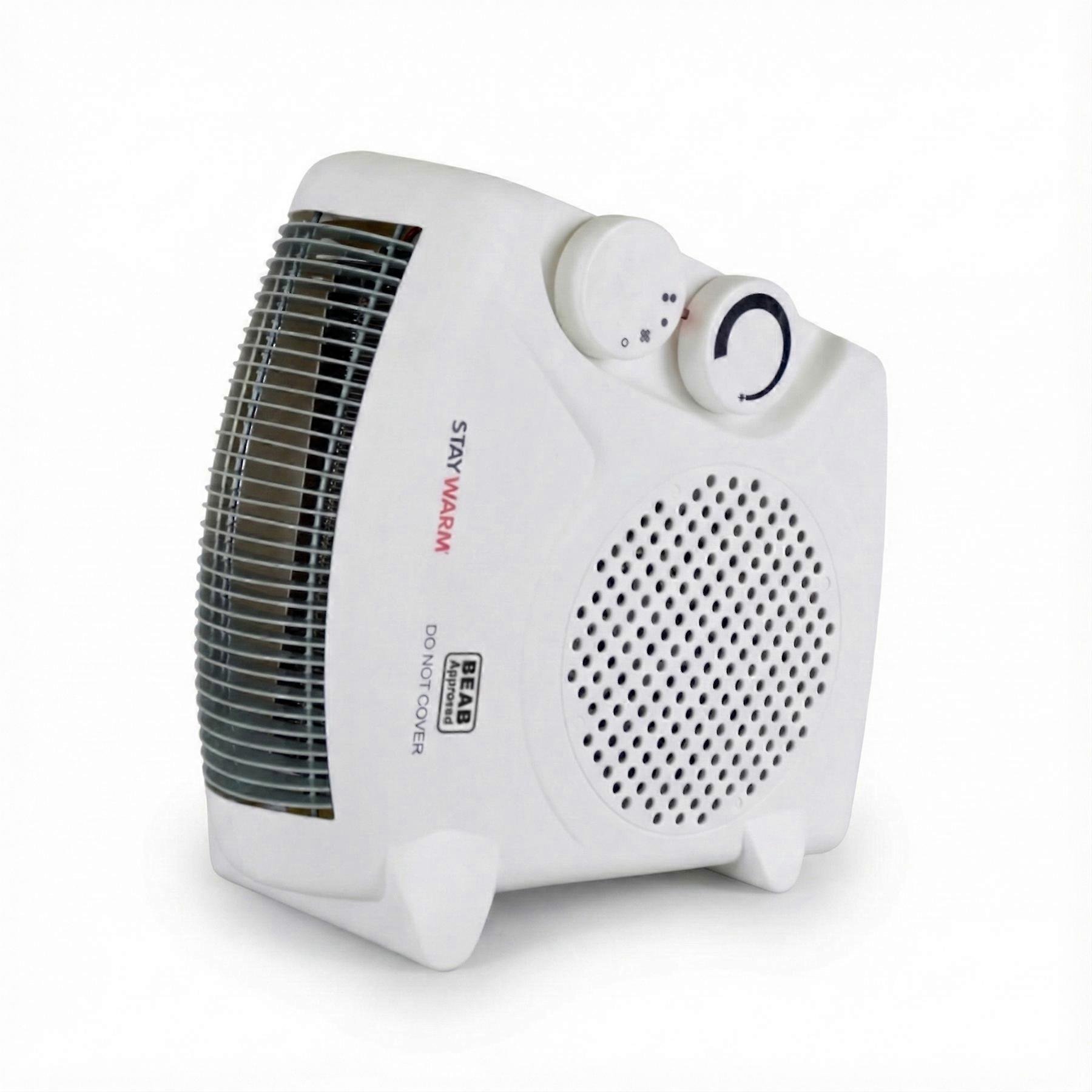 2000w Upright and Flatbed Fan Heater with 2 Heat Settings Cool Blow Fan Variable