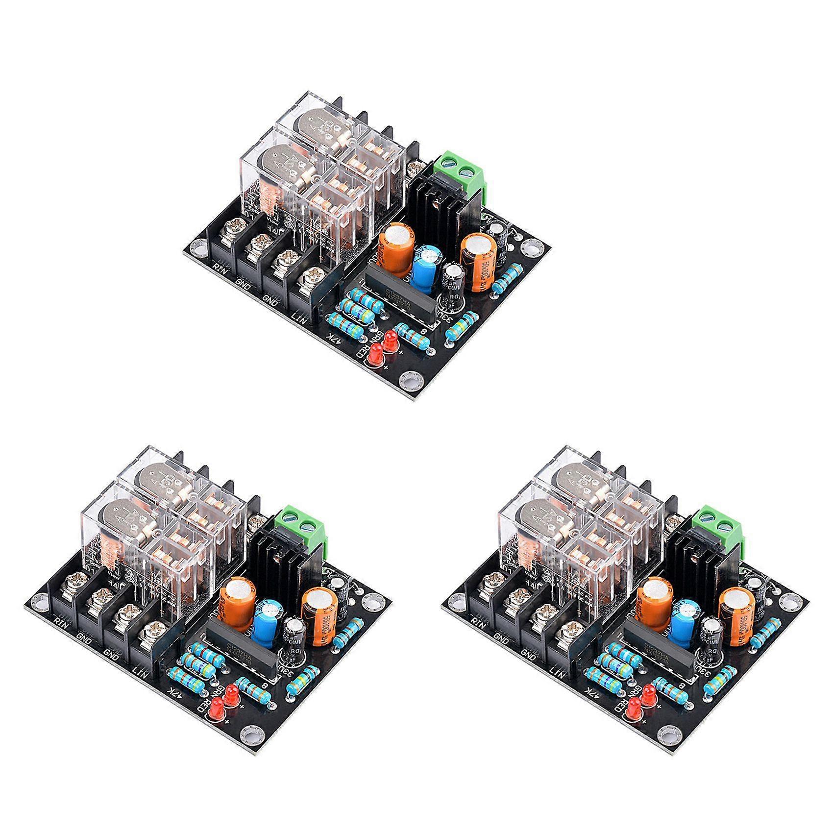 3X 12-18V UPC1237 Speaker Protection Board Loudspeaker Protection Board Assemble Module Boot Delay DC Monitor