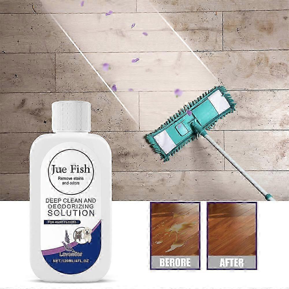 Jue Fish Lavender Remove Stains And Odors Deep Clean And Deodorizing Solution For Hard Floors
