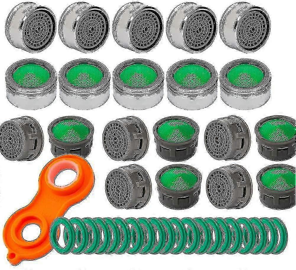 Set Of 10 M24 Faucet Aerators - 10 Internal Jet Regulators - Faucet Aerator