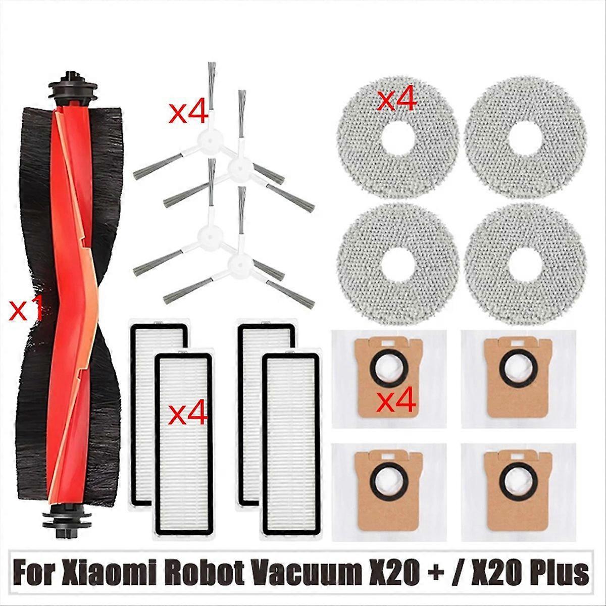 main brush filter, dust bag, mop replacement accessories