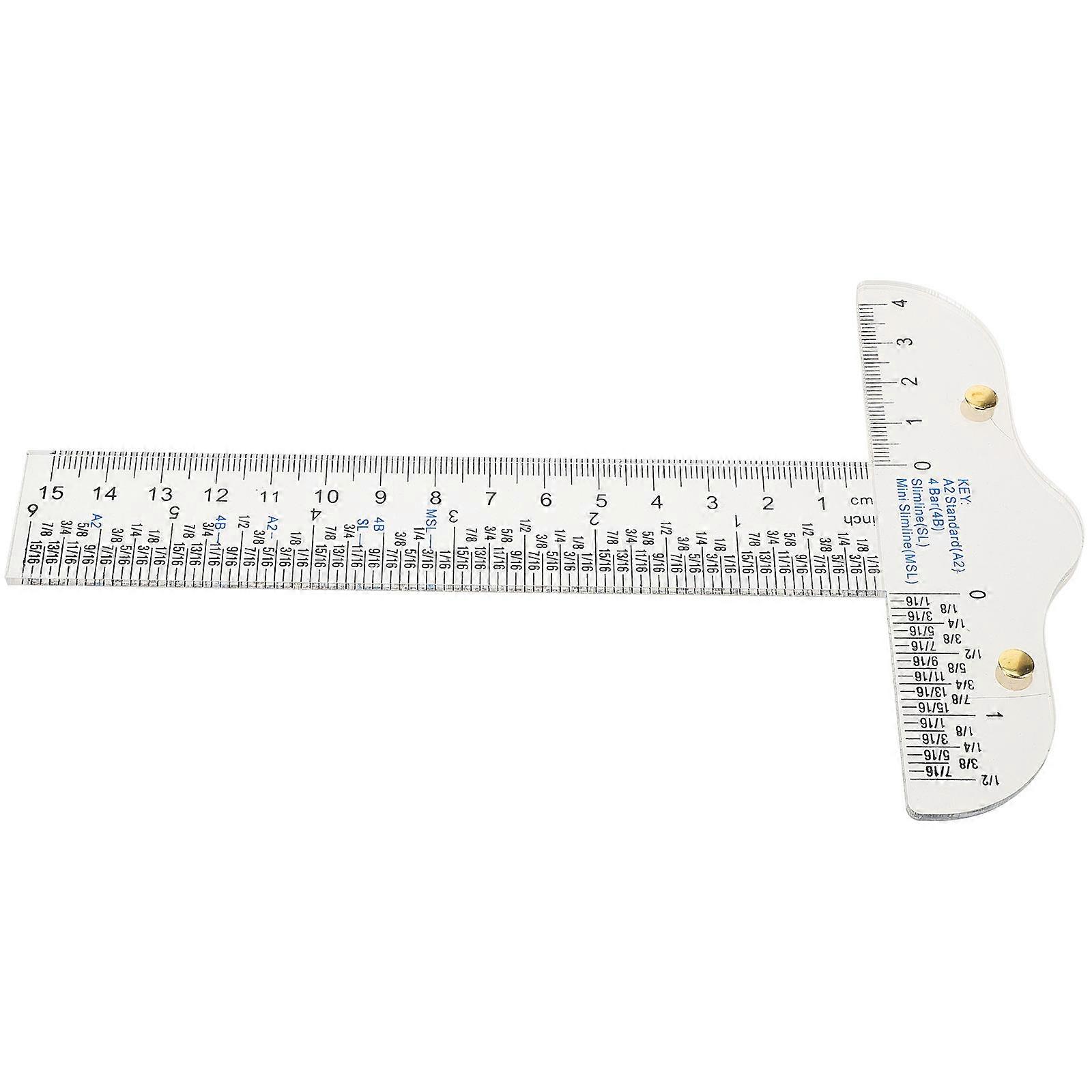 Parallel Ruler Measurement Tool for Artists 4Pcs Lightweight Clear