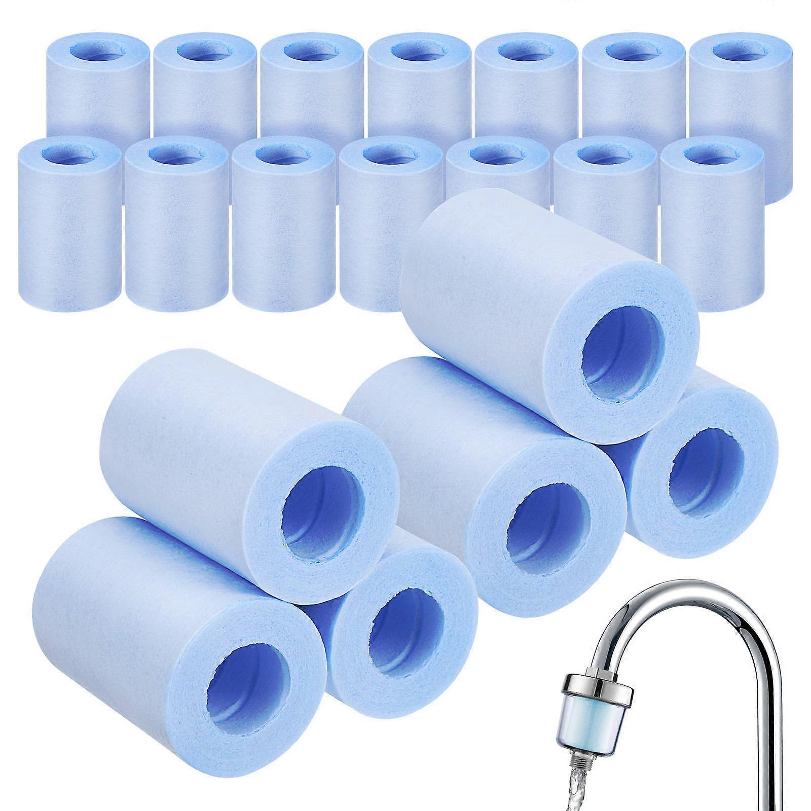 Shower Filter Cotton Water Filtration System Replacement Inserts 20Pcs for Bathroom