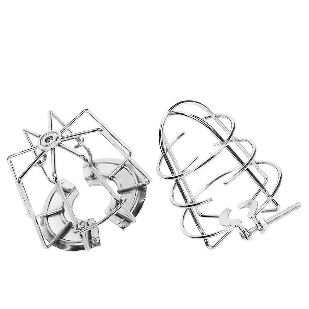 Fire Sprinkle Guard Protective Head Cover For Facility Managers 2Pcs Silver Square Ideal For Fire Protection