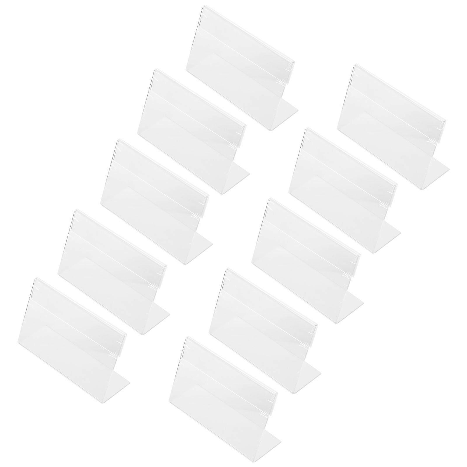 Transparent Acrylic L Shape Display Stand for Display Use 100Pcs