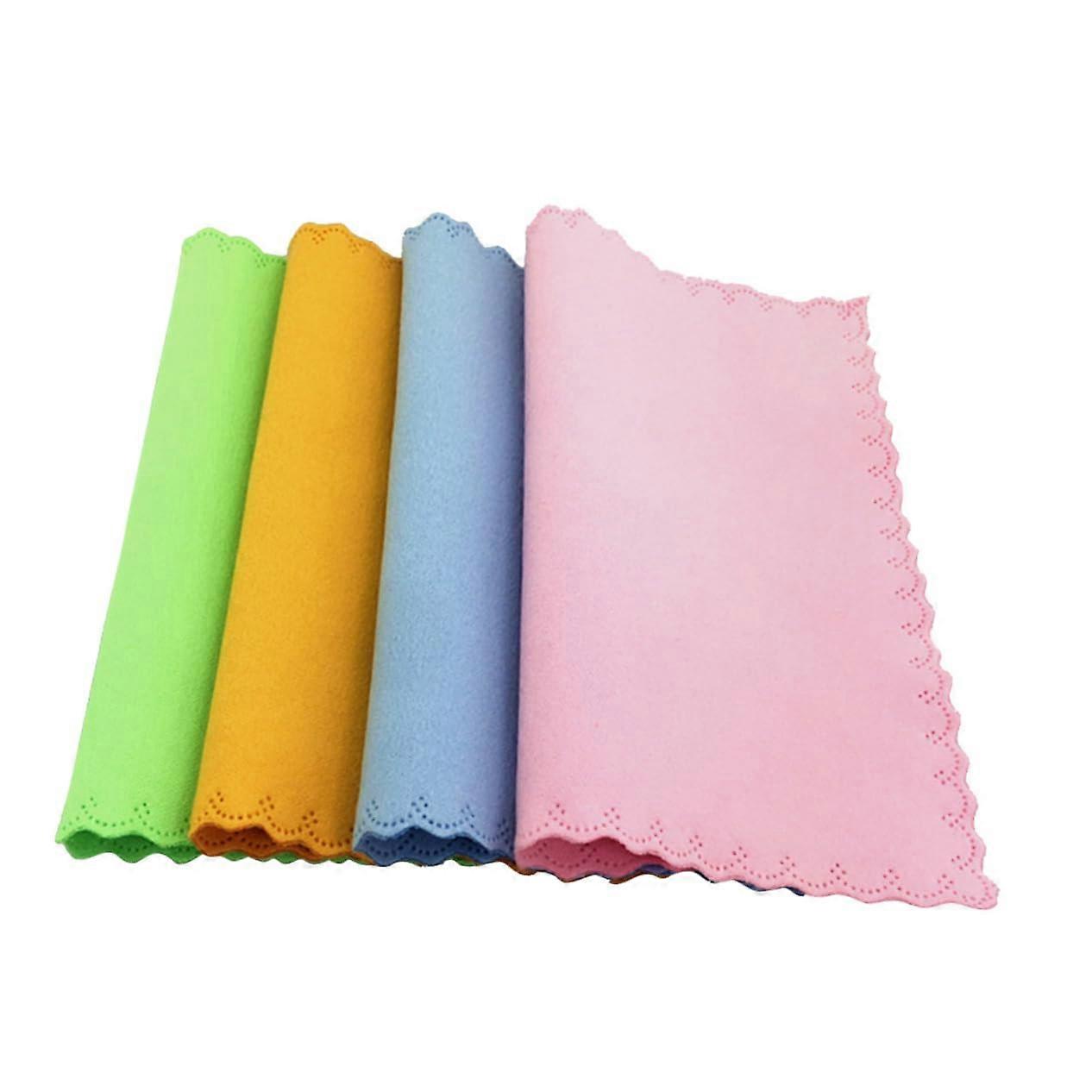 Microfiber Cleaning Cloth 10 Pack for Eyeglasses and Screens Smudge Quick Drying Fabric