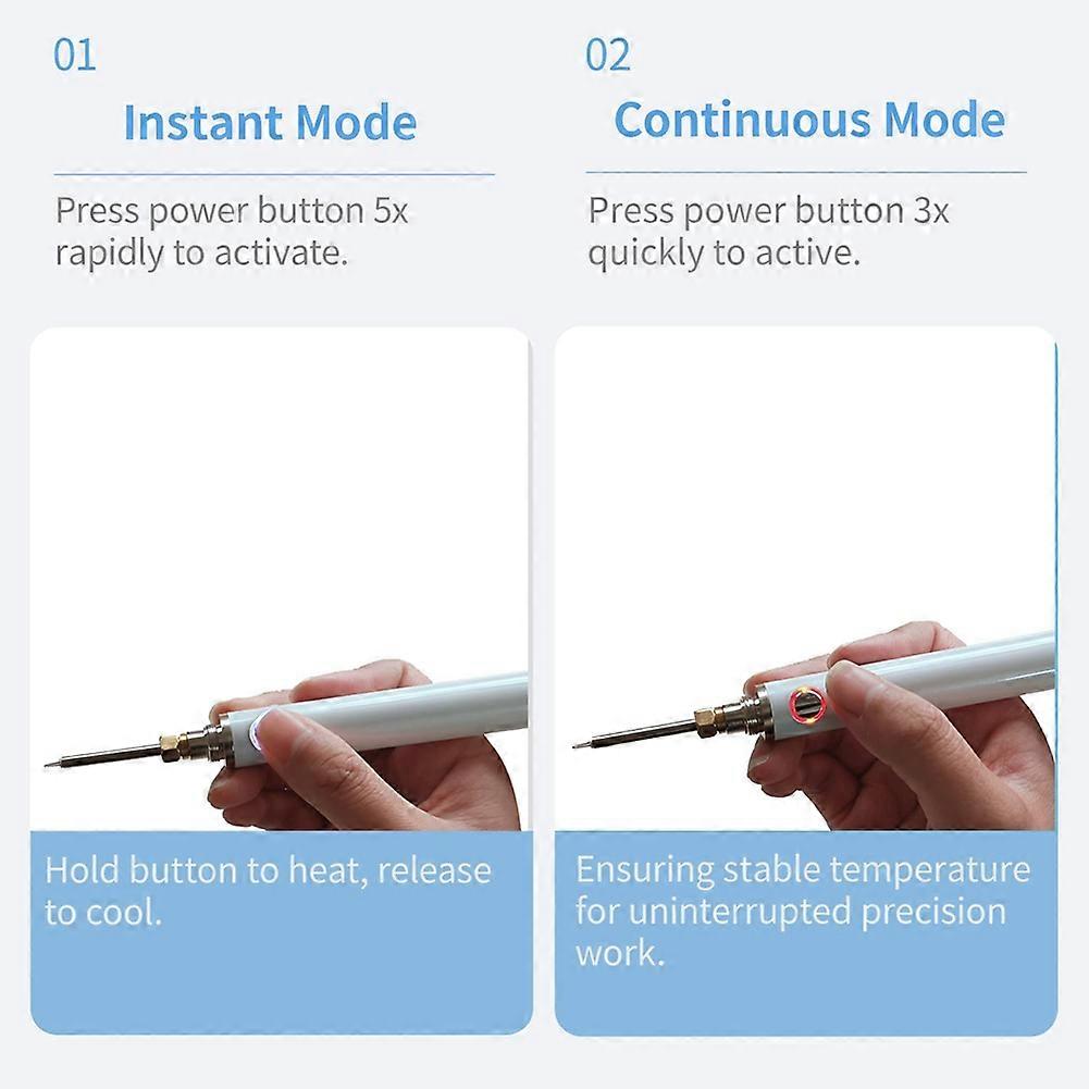 USB Dual-Heating Thread Burner: One-Touch Melt & 2 Interchangeable Tips, Rechargeable Cordless Thread Zapper for String