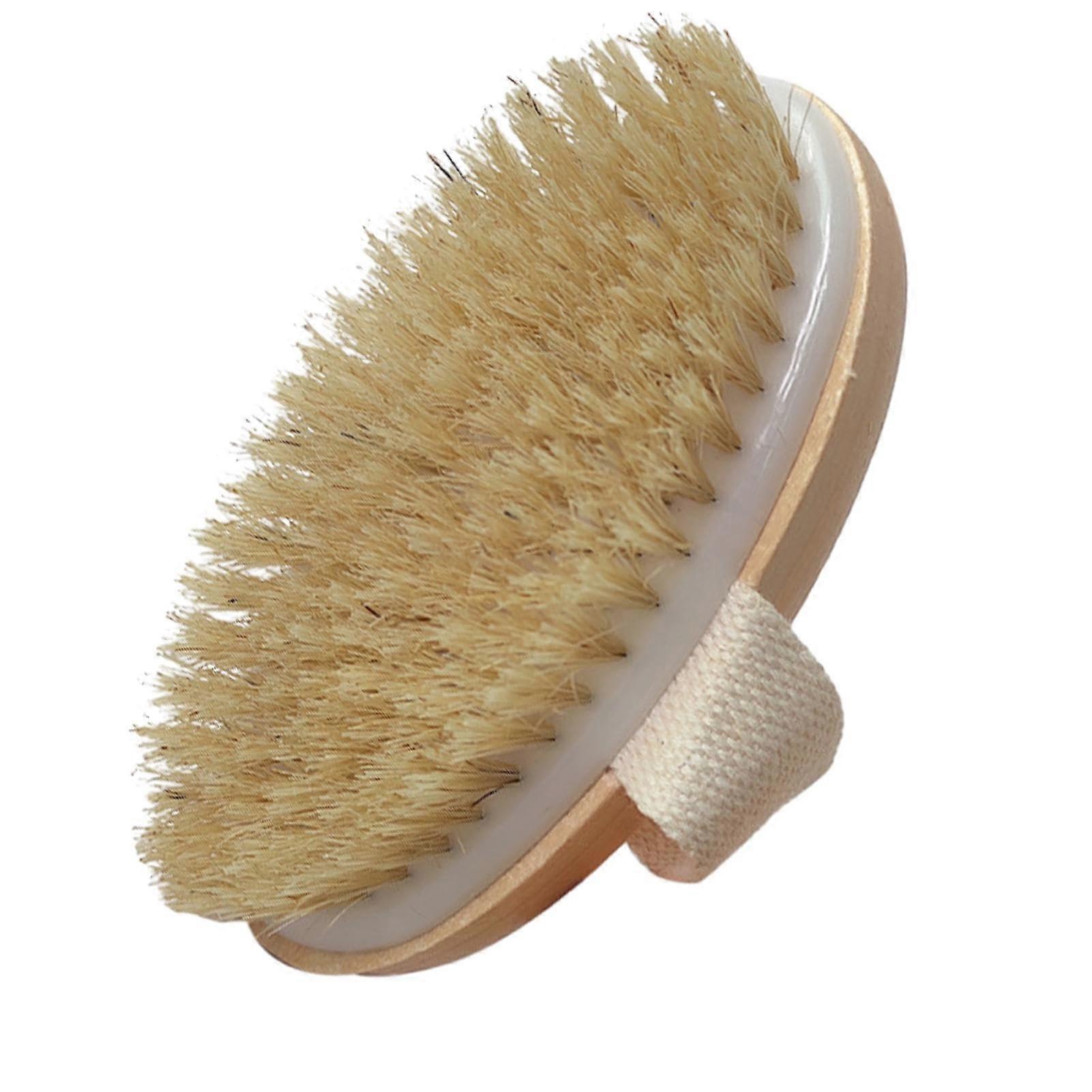 Dry Body Brush with Natural Bristles for Cellulite and Exfoliation, Boost Circulation, Smooth Skin