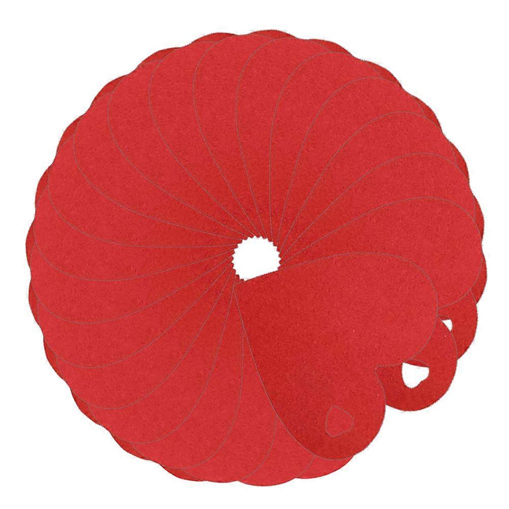 Valentines Day Red Heart Shape Tags Paper Tags for Decoration 200Pcs