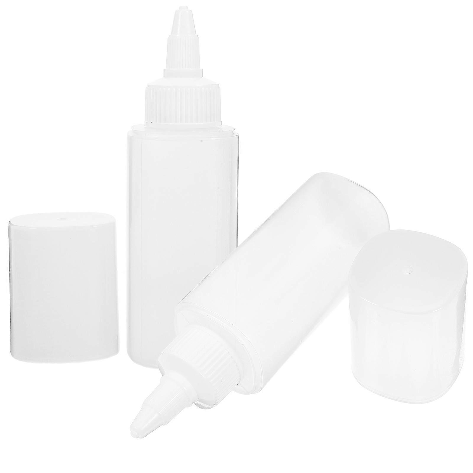 Portable Sauce Squeeze Bottles for Storage 2Pcs Transparent