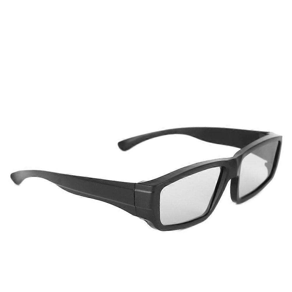 Black Circularly Polarized Passive 3D Glasses Compatible With Most 3D Displays, Standard Size, Polarized Eyewear