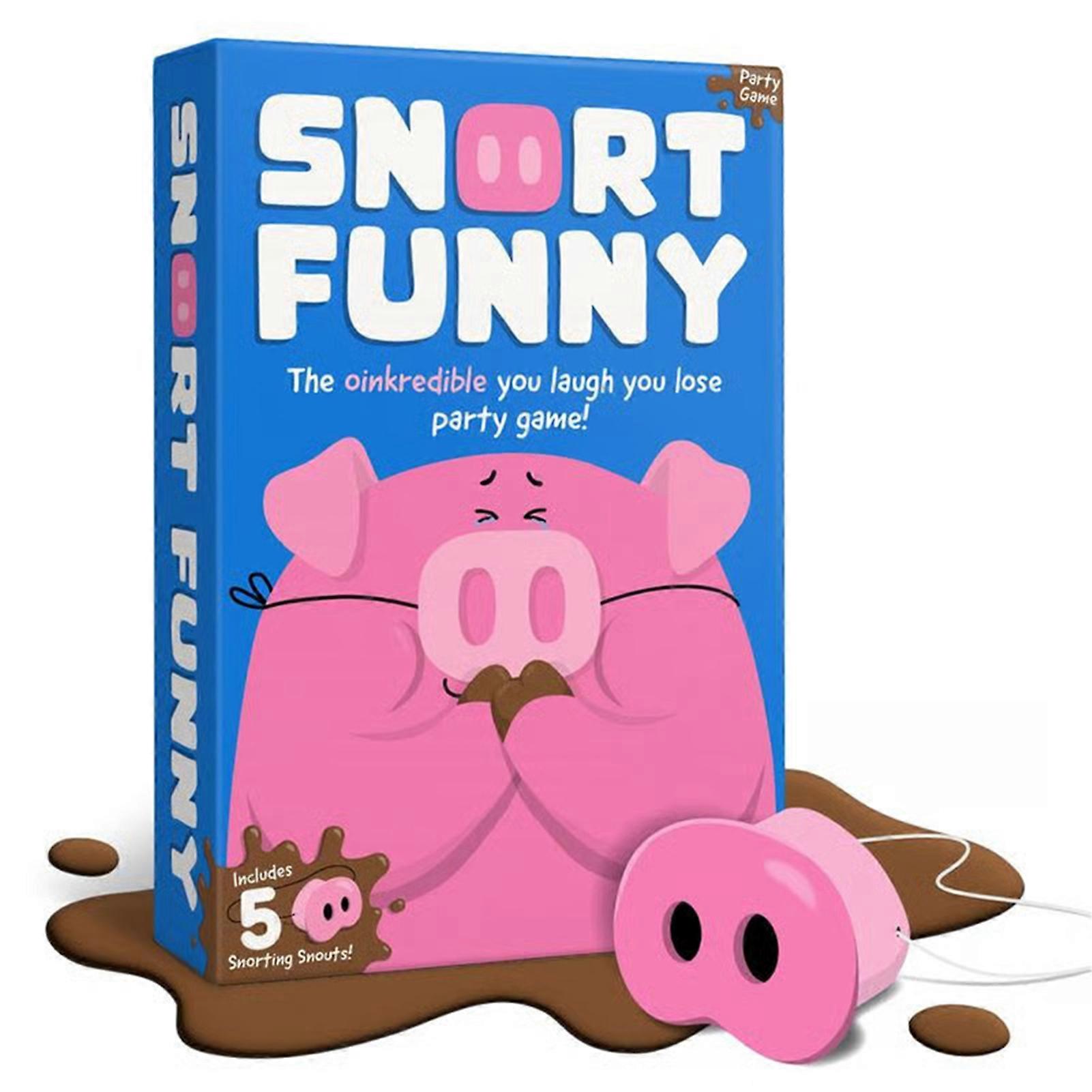 Snort Funny: The Oinkcredible You Laugh You Lose Party Game | Family Card Game for Adults & Teens, Try Not to Laugh Challenge for 4-8 Players