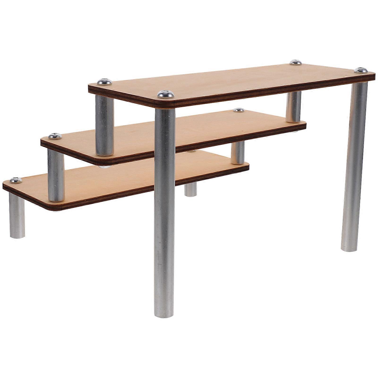 Wooden Riser Display Shelf for Perfume Multi-Tier 3Pcs Display Stand