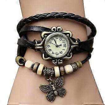 Vintage Leaf Watch Hand Woven Ladies Bracelet Watch