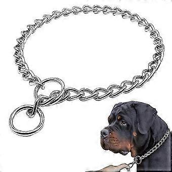 2025 Heavy chain metal dog choke collar for training small medium large 2025