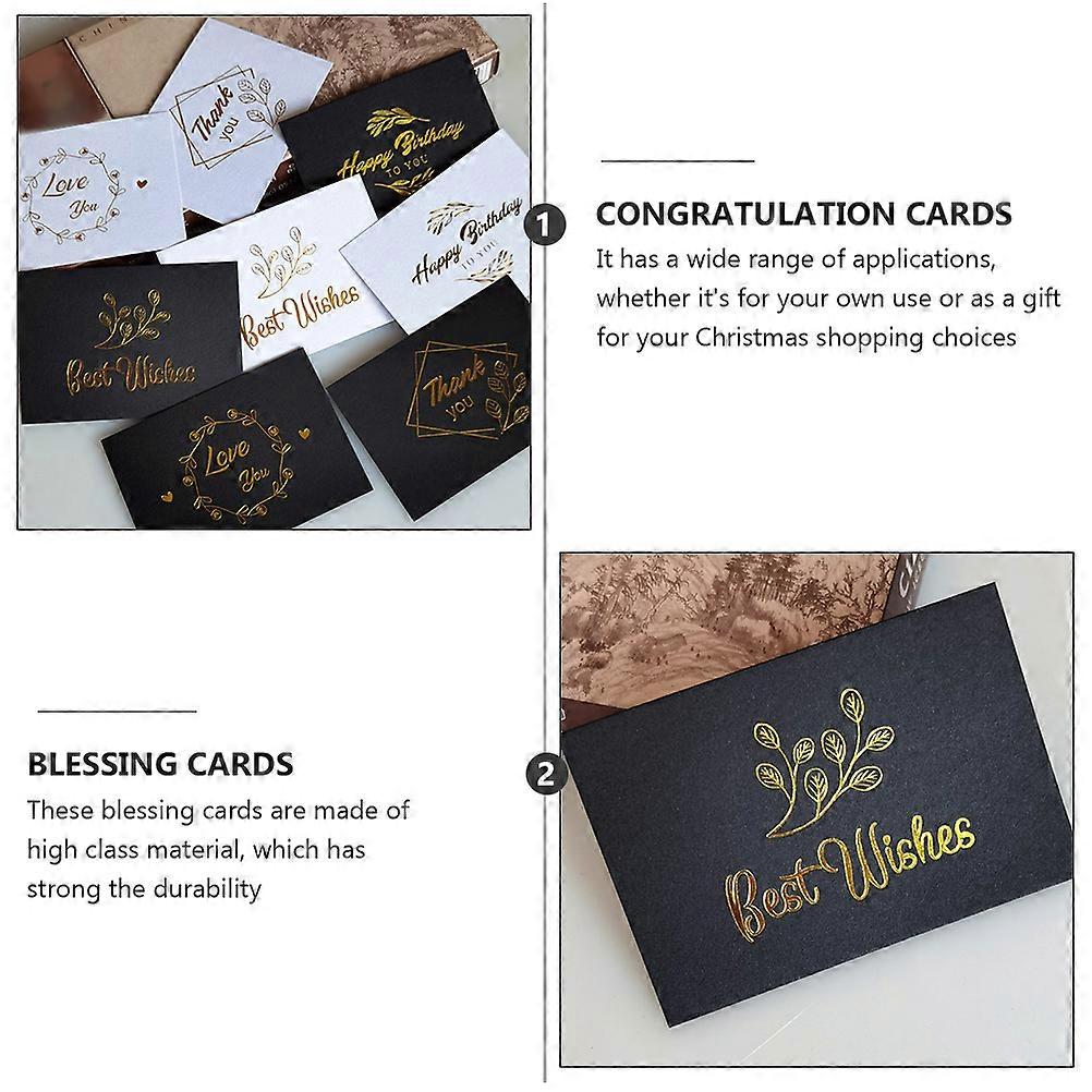 Congratulation Blessing 1 Set Suitable For Birthdays Weddings Christmas Black Rectangular Greeting Expression