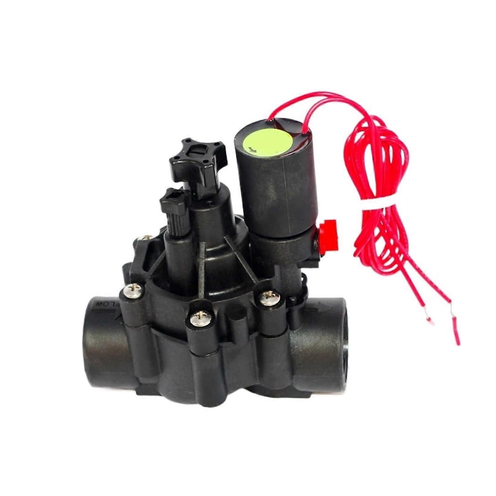 1' DC Latching Water Solenoid Valve with Flow Adjustment for Irrigation MultiVoltage