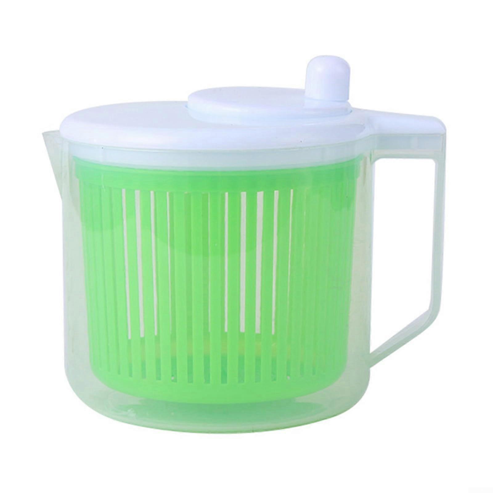 Manual Salad Spinner Vegetable Dryer with Quick Drying Function and Easy to Clean ABS Design