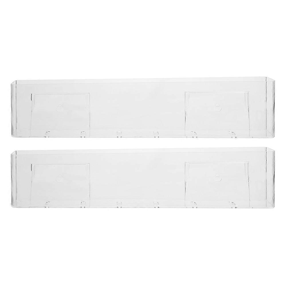 Wall Mount Vinyl Record Shelf Acrylic Record Holder for Storage 2Pcs