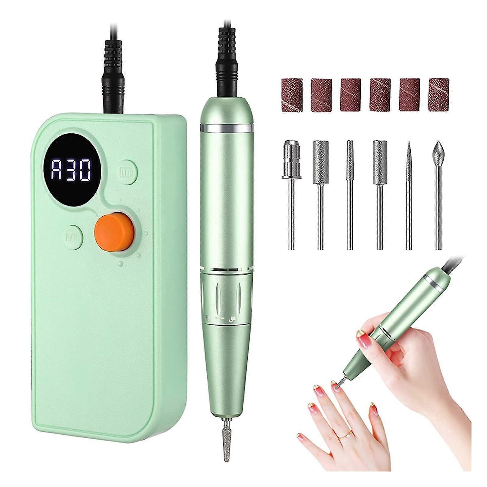 Electric Nail Drill with Variable Speed Control Rechargeable Nail File for Manicure Pedicure