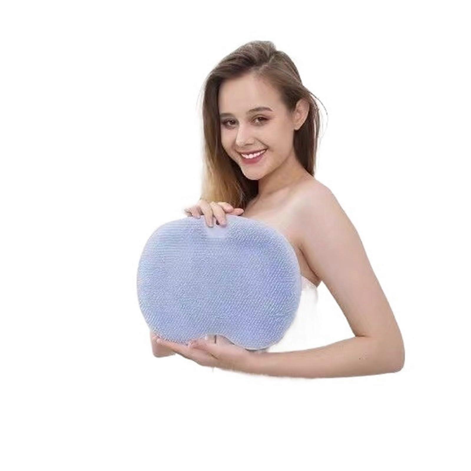 Back Scrubber with Gentle Massage Texture for Sensitive Skin, Wall Mounted Hands Shower Brush