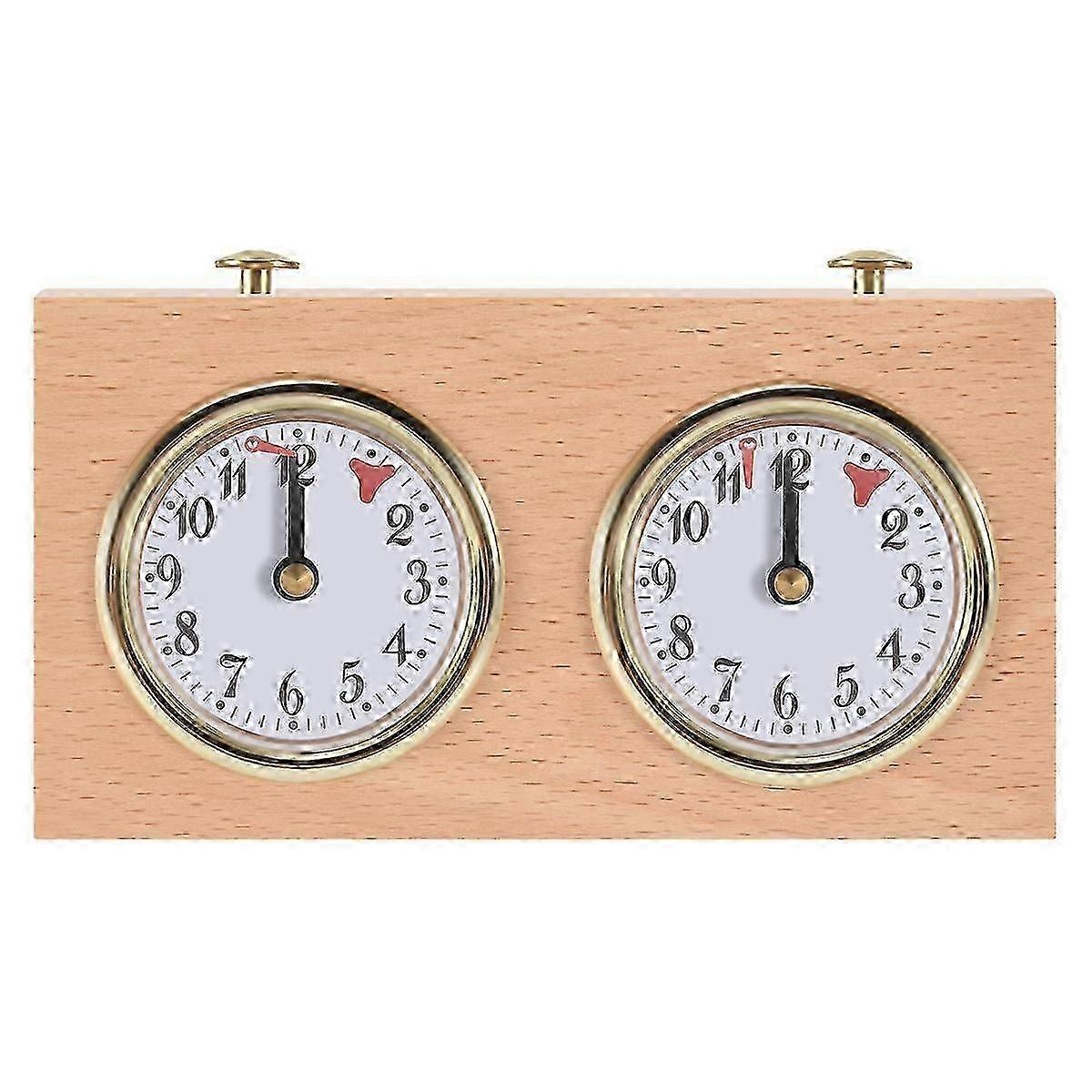 Chess Timer, Professional Digital International Chess Clock, Wooden Count Up Down Chess Timer, Porta