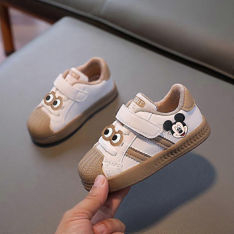 Disney Kids Sneakers Spring fall New Boys Casual Shoes Girls Toddler Shoes Baby Low Top Board Shoes Mickey Mouse first walkers