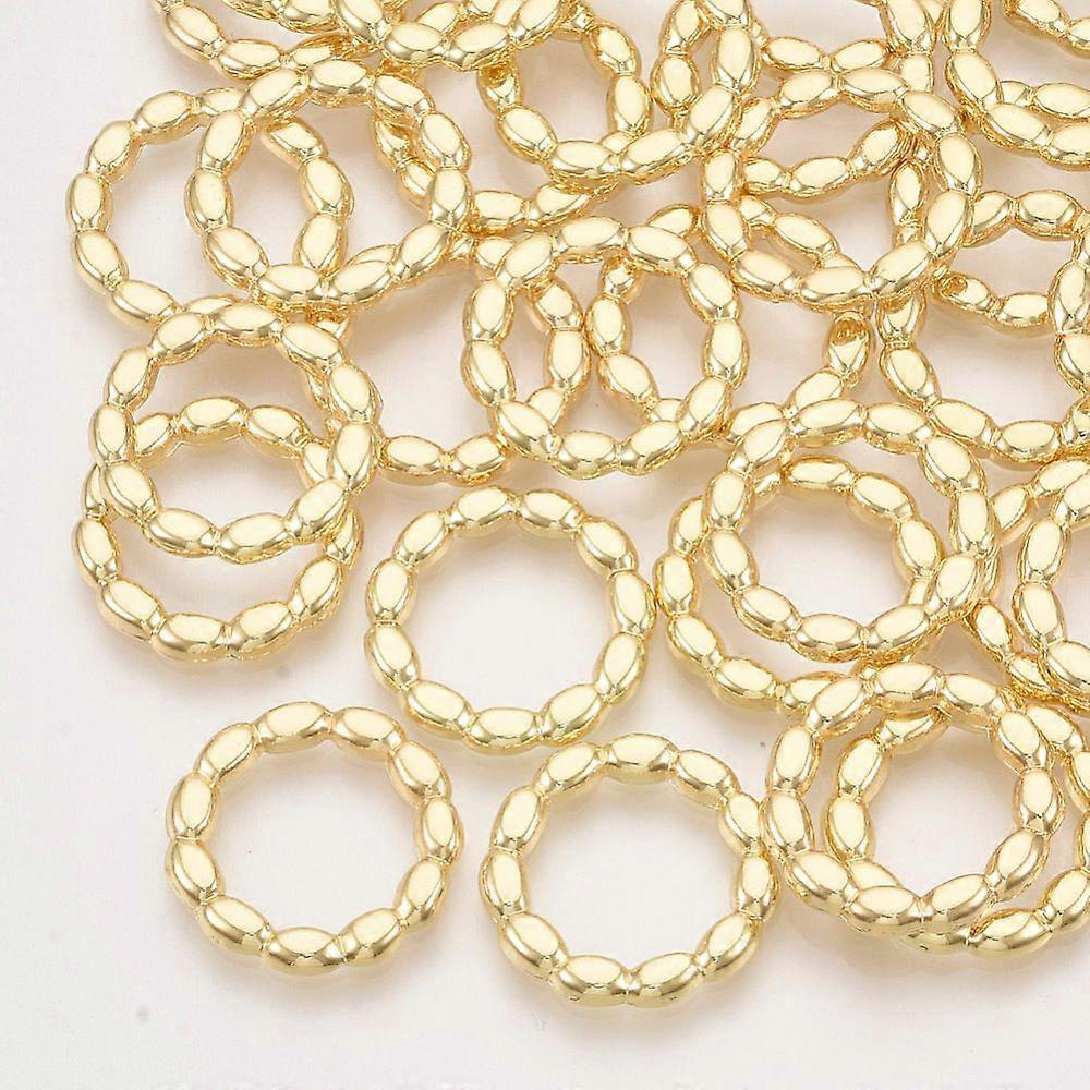 Alloy Linking Rings Ring Light golden 19x2mm Inner diameter: 13mm