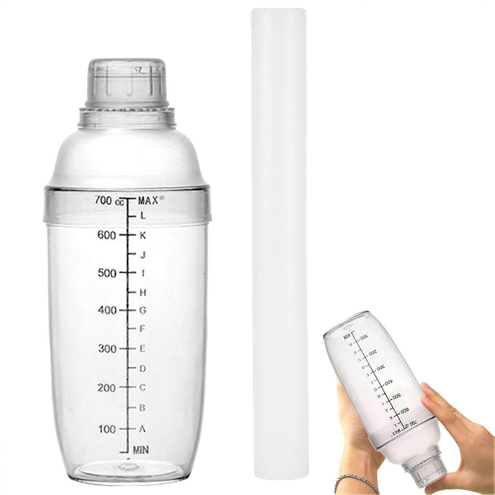 Cocktail Shaker Set with Clear Measurement Scale, Leakproof Bartender Kit for Home Bar Mixing