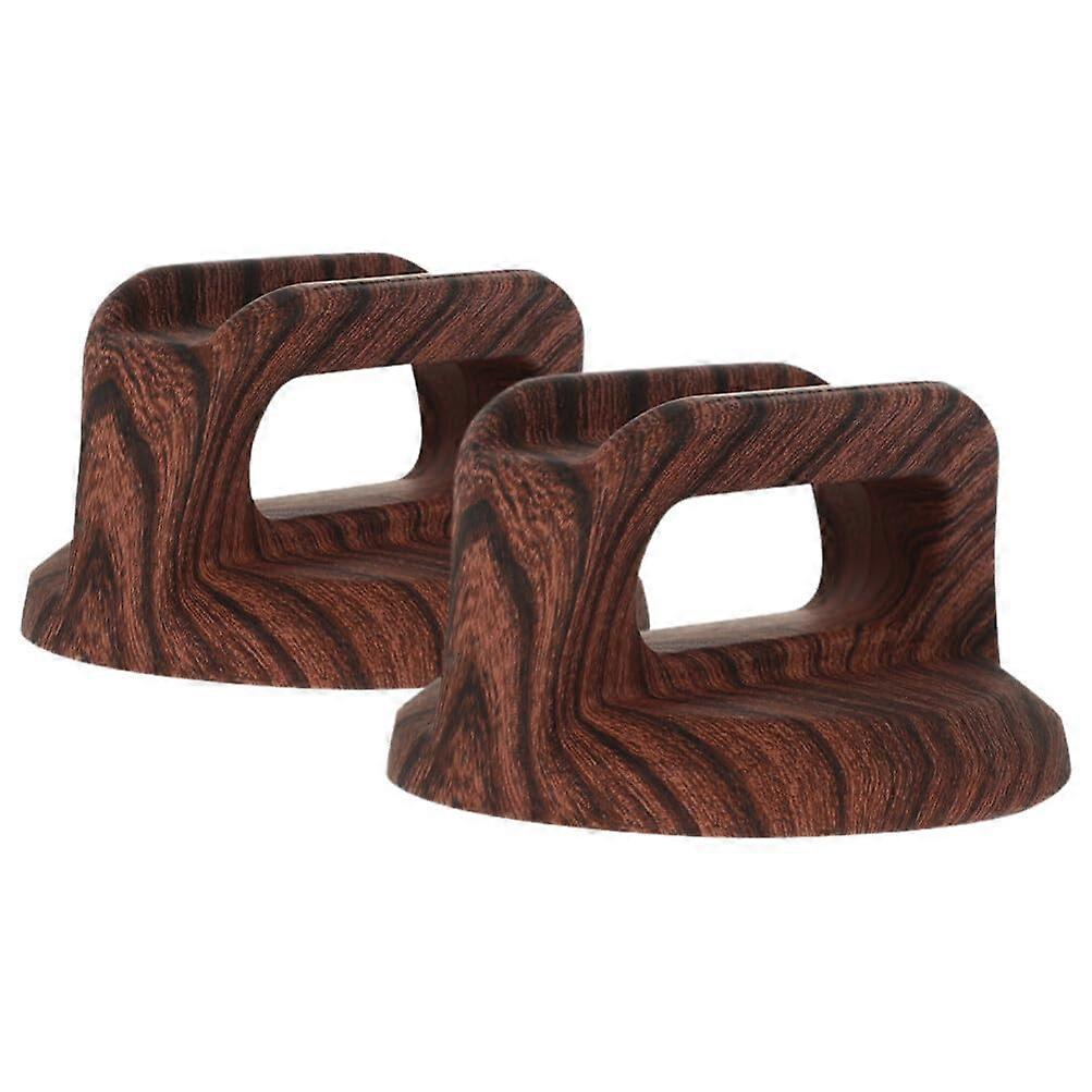 2Pcs Brown Bakelite Pot Lid Replacement Knob with AntiScald Handle, Universal Fit for Cookware