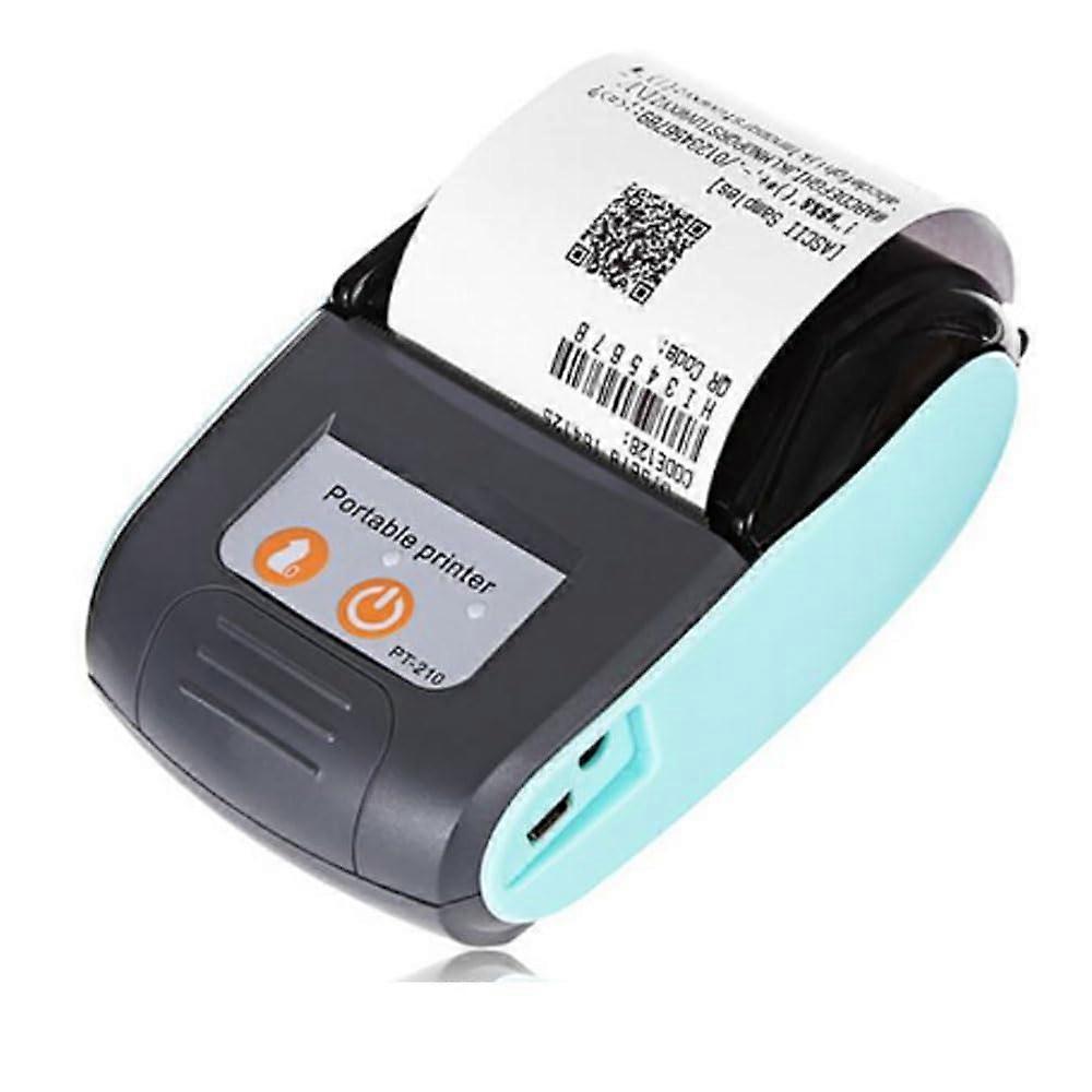 58mm Portable Receipt Printer Bluetooth and USB Speed POS Thermal Ticket Printer Blue