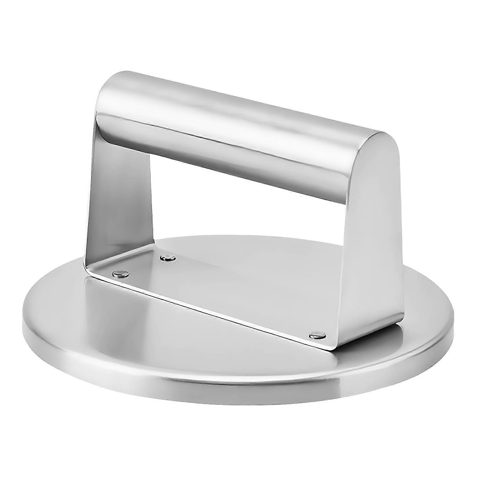 Nonrust Steel Burger Press with Ergonomic Handle for Even Cooking and MultiIngredient Use