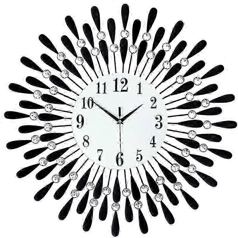 Diamond decoration wall clock, electronic quartz clock, modern clock