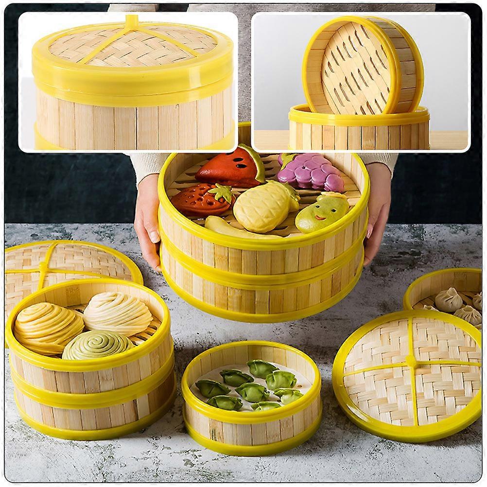 Kitchen Bamboo Steamer Stackable Layers For Cooks And Food Enthusiasts Bamboo 1Set