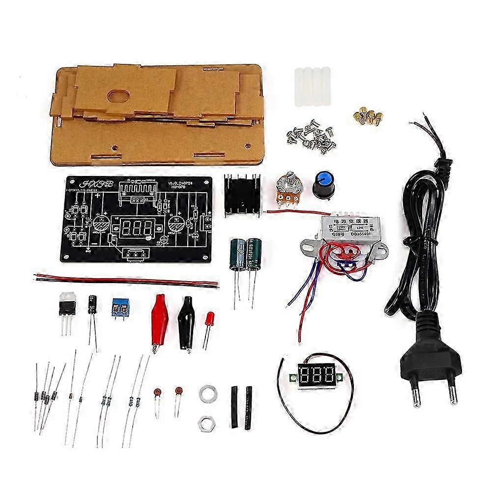 Adjustable Voltage Regulator Power Module with LED Digital Display,Variable Voltage Inverter DIY for Lab,Hobby-EU Plug
